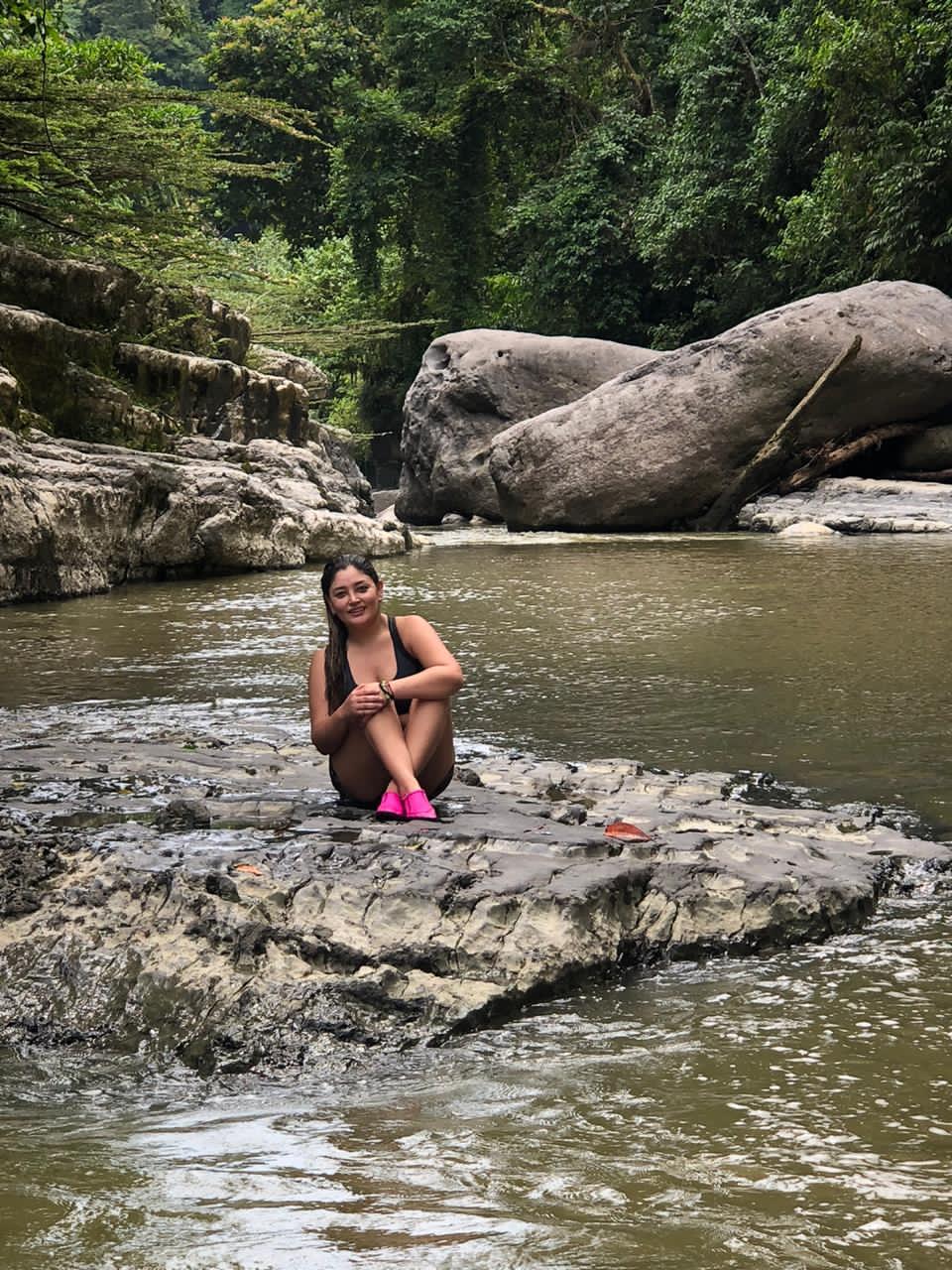 Sacred waterfall for energetic clyning Sacred waterfall for energetic clyning