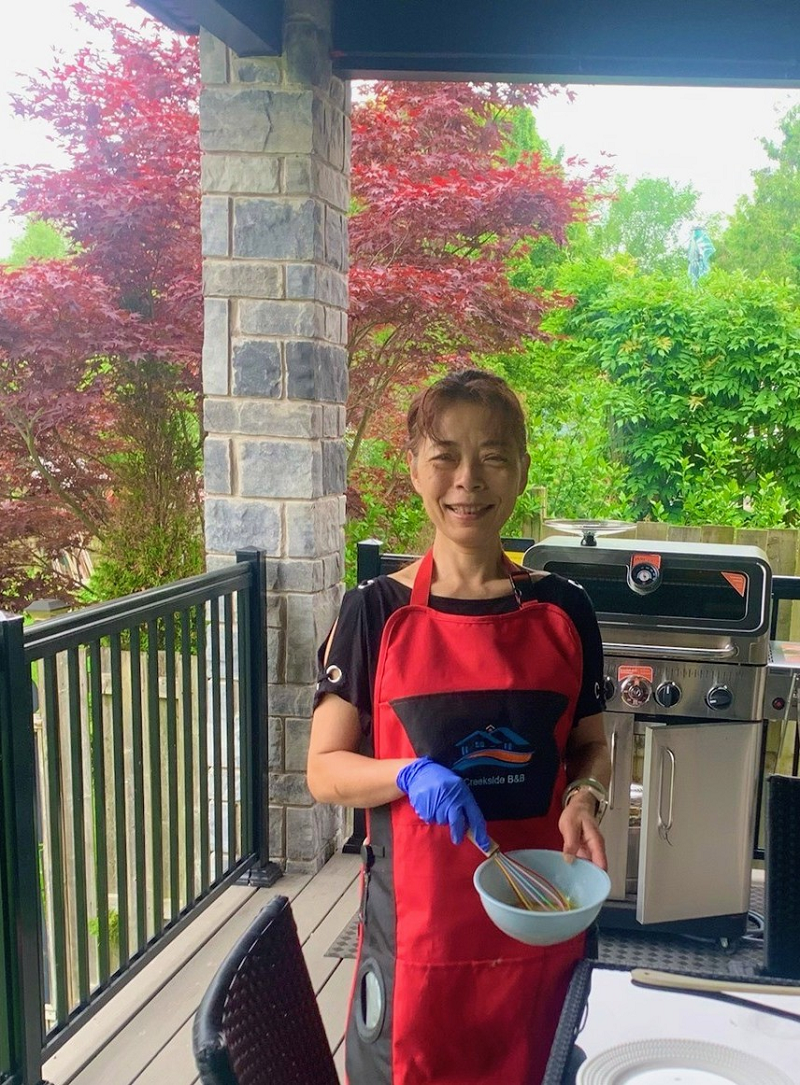 Your host Daphne at Creekside Bed & Breakfast