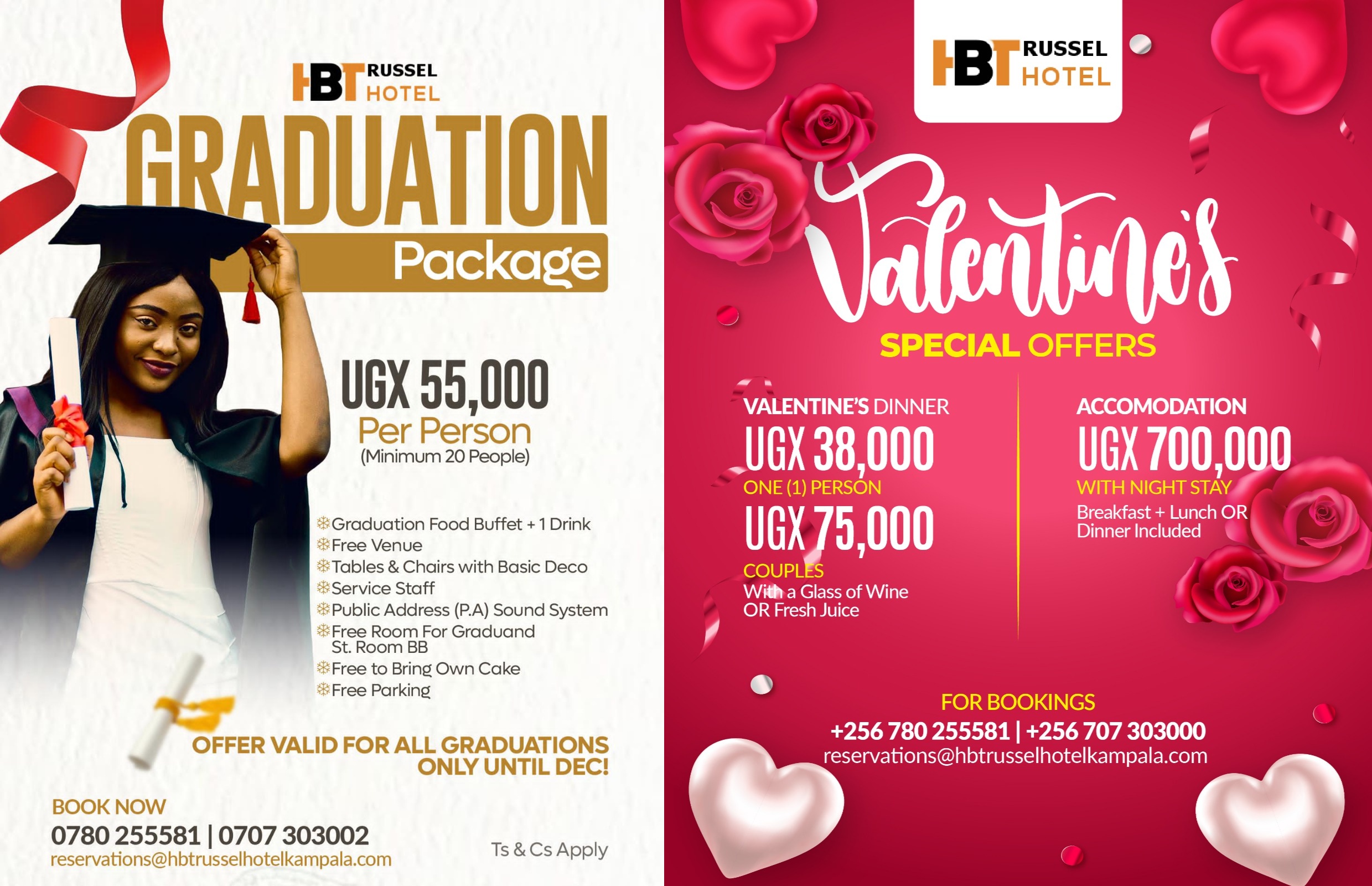 Valenitine special at HBT Russel Hotel 