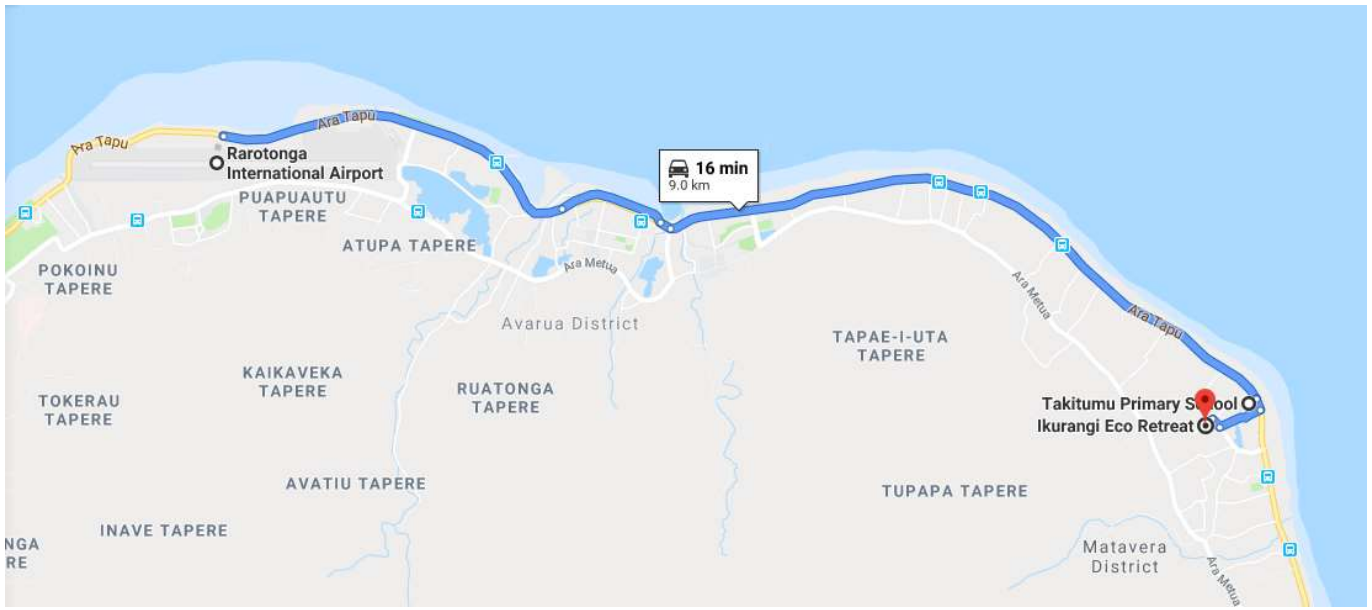 Ikurangi Driving map