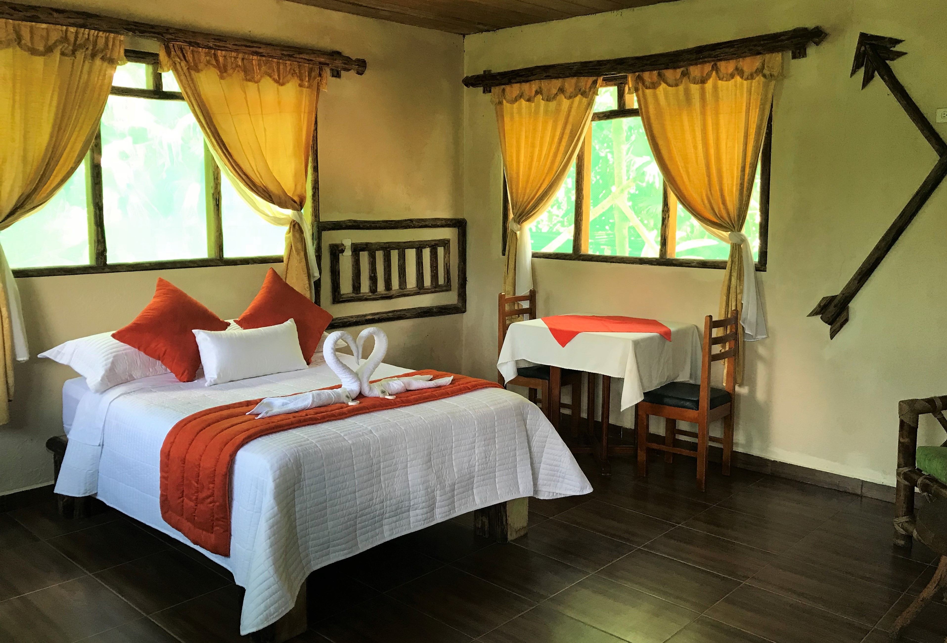 Our Standard Rooms are smaller than our other categories but still provide everything you need for a comfortable stay with a touch of authentic Amazonian charm. Located on the second floor above the restaurant, these rooms feature peaceful garden views and offer easy access to all lodge facilities, making them a great choice for travelers who want both convenience and comfort.